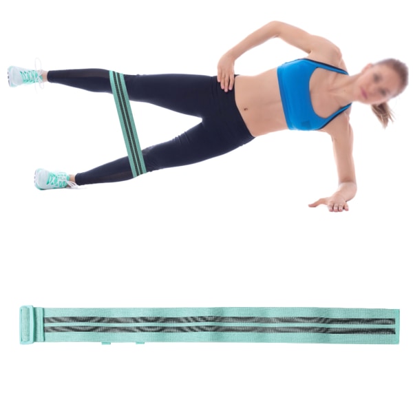 Säädettävät liukumattomat reisilihakset Loop Circle Gym Yoga Fitness Harjoittelu (Vaaleanvihreä)