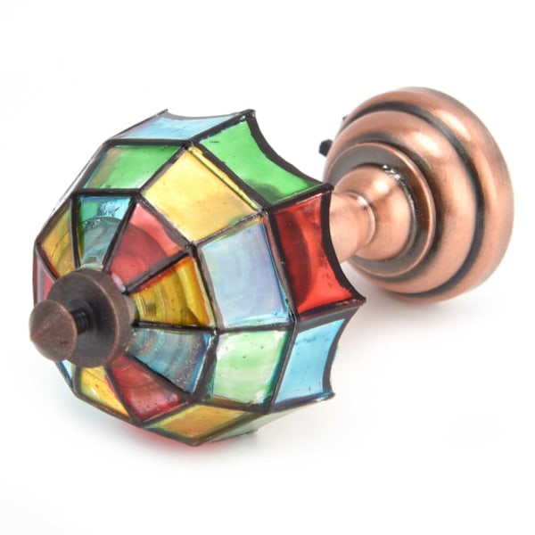 1:12 Dukkehustrådless LED-bordlampe Miniatyrbordlampe med fargerik lampeskjerm