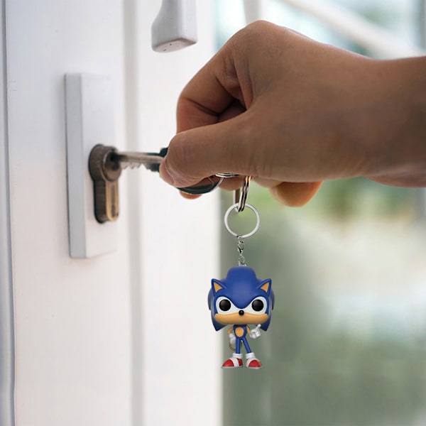 Populær Game Mus Figur Nøglering PVC Figur Ornament Gave til Børn Game Lover