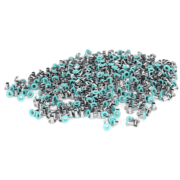 500 kpl Messinkisiä Purjerenkaita 2mm Sisäreikä Värikäs Grommets-sarja Vaatteille Kengille Laukku DIY Käsityöt Vihreä