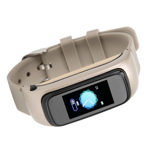 2 in 1 langattomat Bluetooth-kuulokkeet Rannekoru Älykello Urheilumonitori Rannekoru FitnessGolden