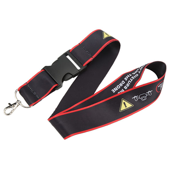 Kaukosäätimen rannehihna Anti Lost Nylon Vakaa RC-dronit Kaukosäätimen kaulahihna varoituslauseella FPV Red