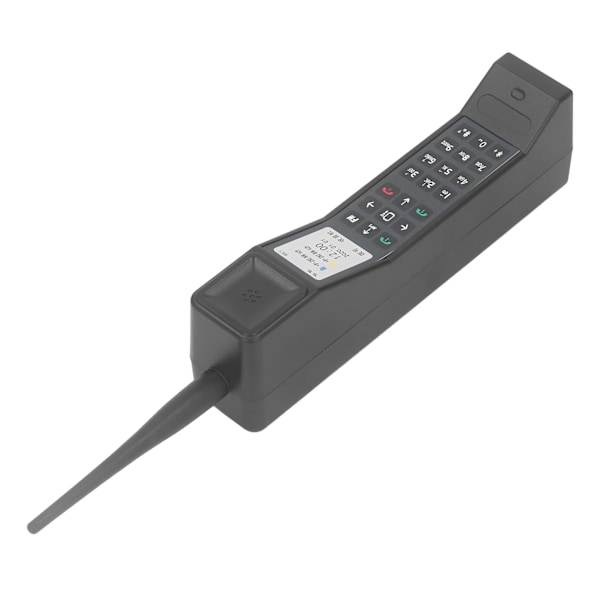 Brick Mobiltelefon Ornament Simulering Fotografiska rekvisita 80-talet 90-talet Vintage Brick Mobiltelefon Modell Svart