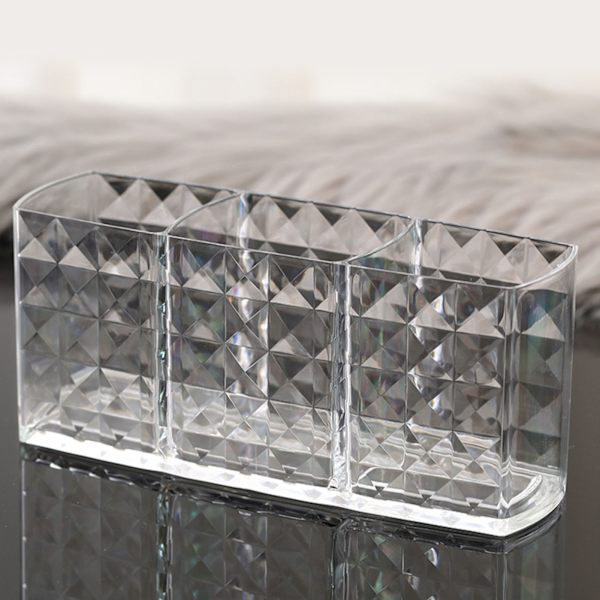 Transparent akryl Makeup Brush Organizer Kreativ Elegant Øjenbrynsblyant Brush Organizer