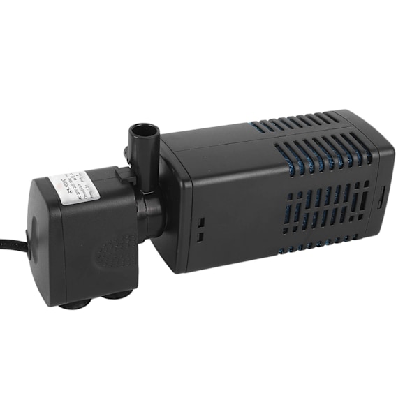 Akvarium nedsenkbar pumpe multifunksjonell effektiv 3 i 1 oksygenering fiskekar filterpumpe EU-kontakt 220‑240V