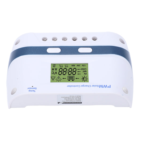 12V 24V PWM Solcellsladdare-styrenhet LCD-display med USB-utgång 40A Vattentät Solpanelregulator