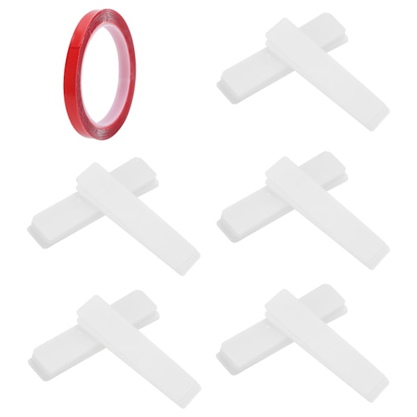 50 st Nail Tip Display Stand Hållare Akryl Nail Art Display Strip Board med självhäftande tejp