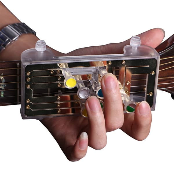 Gitarrackordövningsverktyg Gitarrinlärningssystem Inlärningsövningshjälp med 6 universella ackord