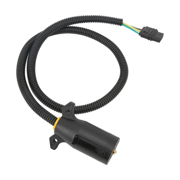 7-vejs rund til 4-vejs flad trailerstik kabel bremselys kontrol ledningsnet
