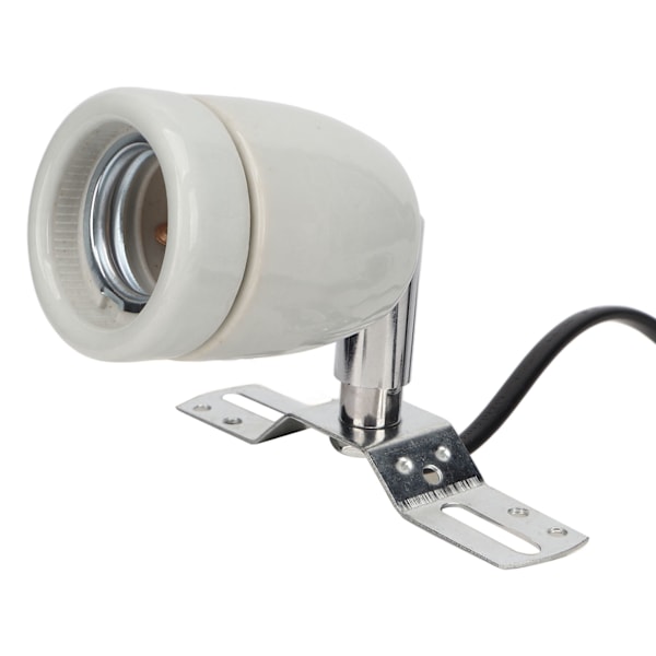 Reptil keramisk varmelampeholder E27 400W Roterbar keramisk varmelampebase med bryter 110‑220V UK-kontakt