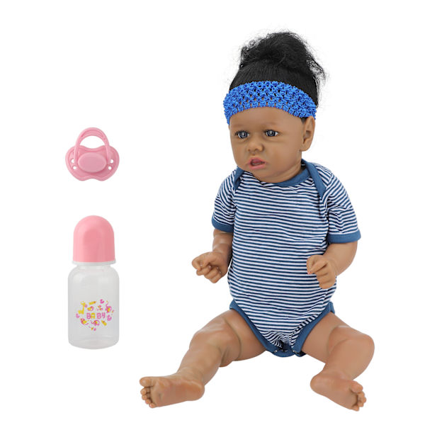 22 tums babydocka silikontvättbar simulerar babydocka för småbarn små barn
