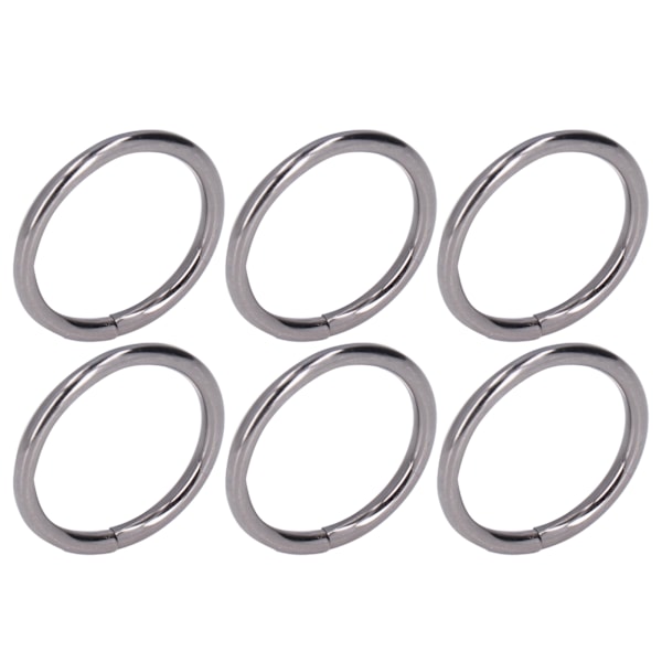 20 stk Metallringer 4x32mm Jern Solid Holdbar Multifunksjonell Utsøkt Metall O-ringer Grå
