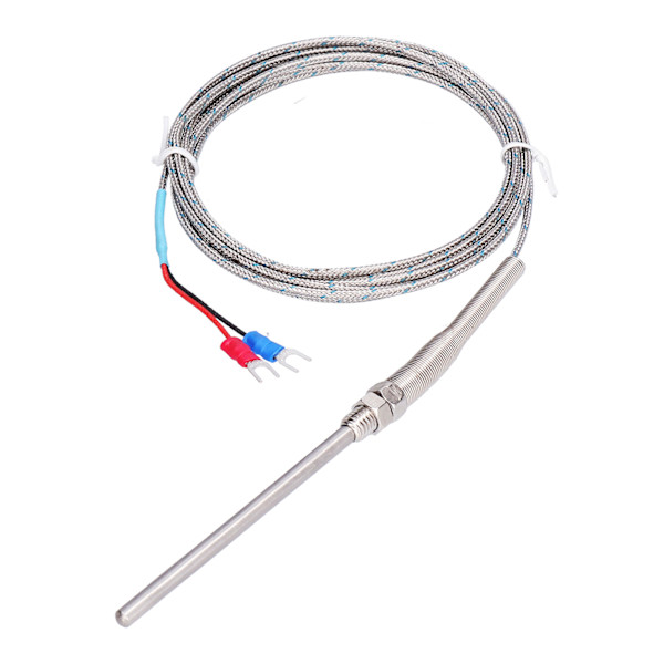 K Typ Temp Termoelement Temperatursensor Termisk sond Rostfritt stål 0~600℃ WRNT187(Röd Svart Linje Typ 3 Meter)