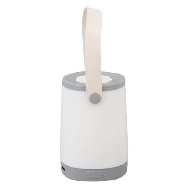 Lykta Bluetooth-högtalare HiFi Uppladdningsbar radiofunktion Trådlös utomhushögtalare med LED Ambient Light Handtag Grå