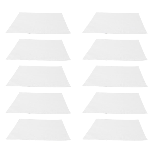 10 st 14 Count Broderityg 30x30cm DIY Vitt Mjukt Korsstygnstyg Broderityg Bomull för Handarbete