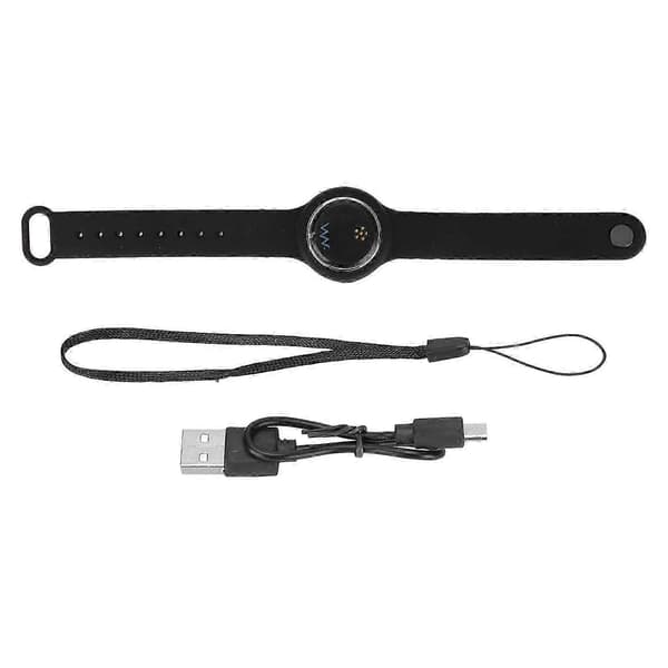 W8 Bluetooth-tracker i realtid, bærbar 5V/1A, intelligent tovejs-tracker til Android, sort