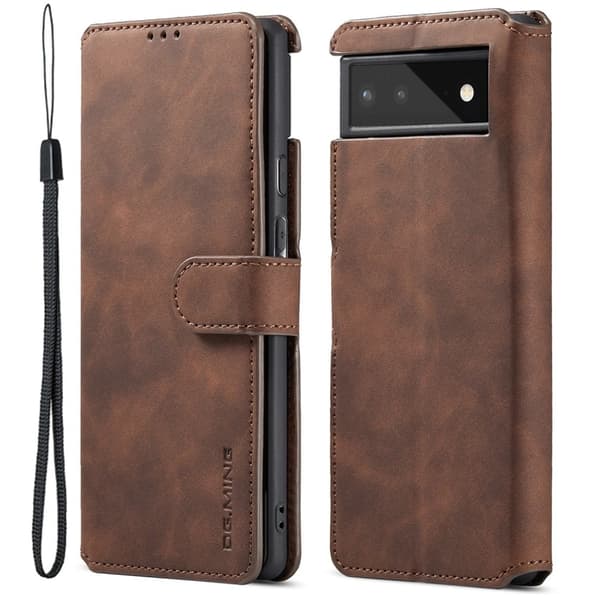DG.Ming Retro Google Pixel 6 etui - Brun Brun brown