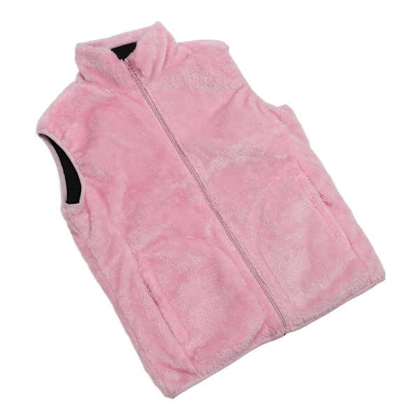 Rosa Unisex Uppvärmd Väst 9 Zone USB Smart Elvärme Väst Coral Velvet Intelligent Termostat Väst XL