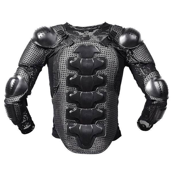 Street Motocross -kokovarttitakki selkäsuojalla miehille - Punainen - Koko 2XL