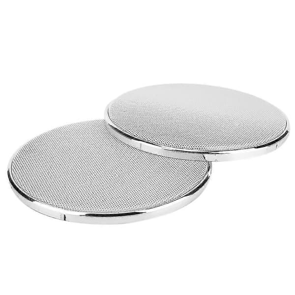 13 cm plastram vit nät bilstereo högtalargrillskydd skyddsskydd (2 st)