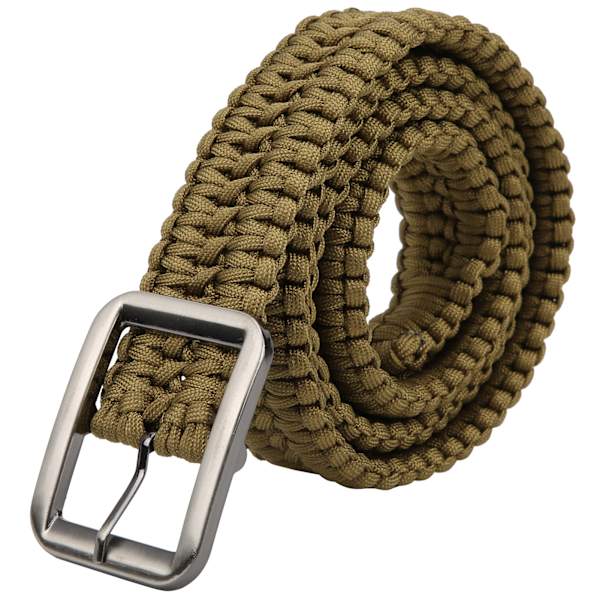 Paracord-vyö Käsin kudottu Seikkailu Villiys Selviytyminen Ulkoilu Vyöt Vyö (Vihreä)