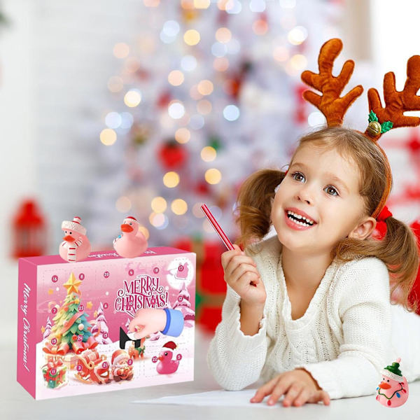 Julegaveæske med Gummibadand Adventkalender 2024