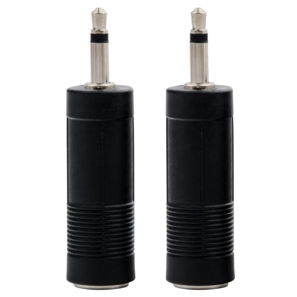 Adapter og kabelstik 3,5 mm, 6,35 mm, Sort, Han/Hun, Pl[LD]