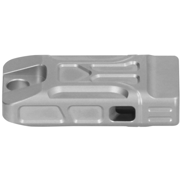 Emergency Survival Whistle Titanium Legering dubbla rör 120 decibel visselpipa för utomhusSandblästring