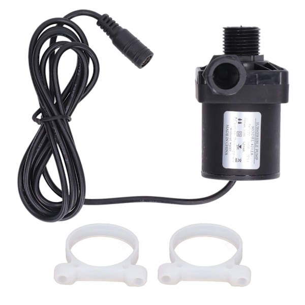 Liten nedsenkbar pumpe Sikker Stabil ytelse Energibesparende Stille fontenevannpumpe DC12V 20W 800L/h