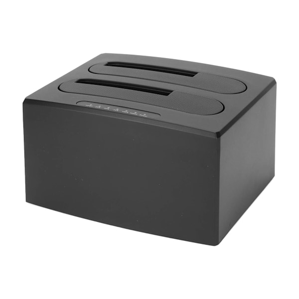 Hårddiskläsare USB 3.0 till SATA I II III Dual Bay Extern HDD Dockningsstation Offline Clone Copy för 2,5 tum 3,5 tum HDD SSD EU-kontakt