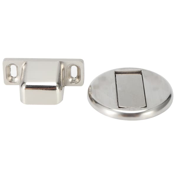 2 sett rustfritt stål magnetisk dørstopp Holder Magnet Dørstopp Dørstopptilbehør (Børstet farge)