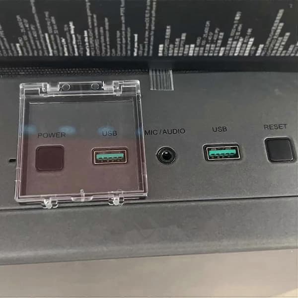 5X PC-strømbryterdeksel Strømbryter Støvtett sikkerhetsstrømbryterdeksel Black&transparent