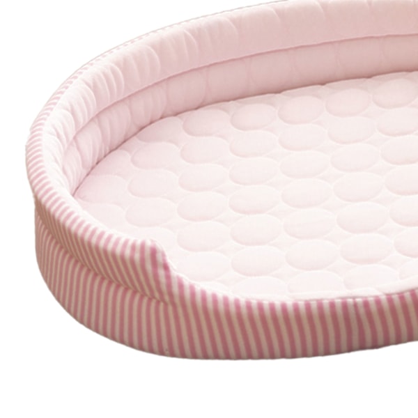 Kylsäng Pet Nest Four Seasons Universal Summer Sova Cool Ice Sidensäng för inomhus kattunge och valp Rosa