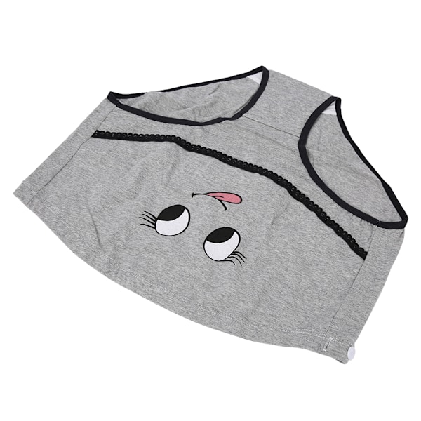 Gravid kvinna Justerbart magstöd Andningsbara trosor Mjuka underkläder med hög midja (Coton Coloré Gris XXL)
