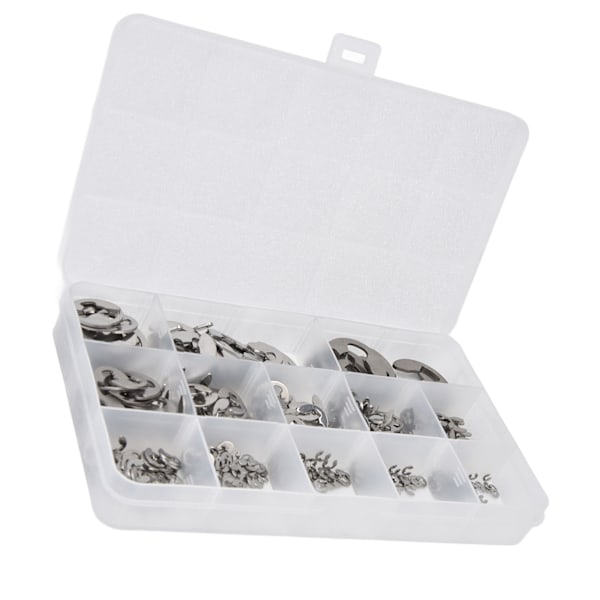 400 Styck E Clip Circlip Retaining Ring 604 Rostfritt stål Sortiment Set Kit för lager