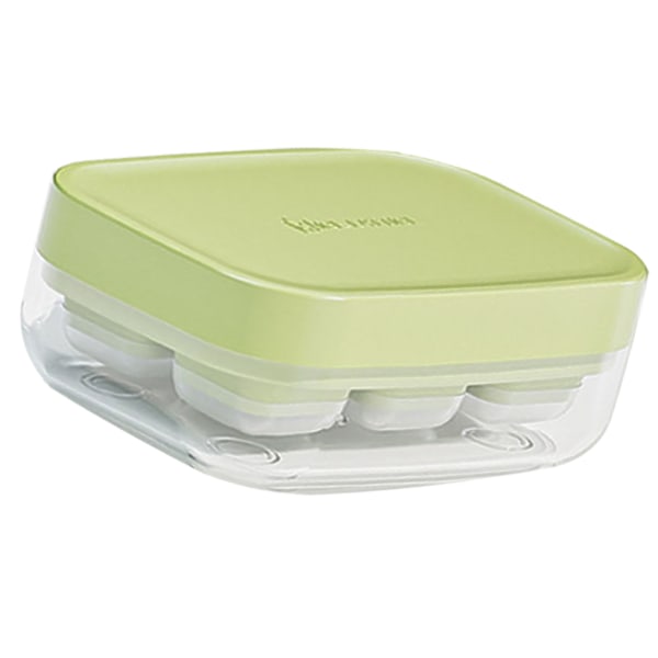 6 fack Mini Ice Cube Mould Ice Making Summer Ice förvaringslåda Mini Ice Fat for Home Green