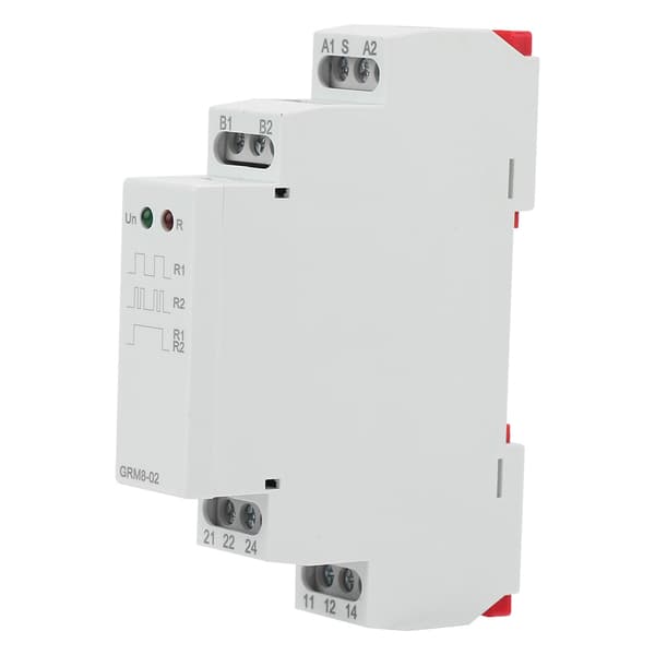GRM8-02 Elektronisk Impulsrelæ Låsrelæ Hukommelsesrelæ AC 230V