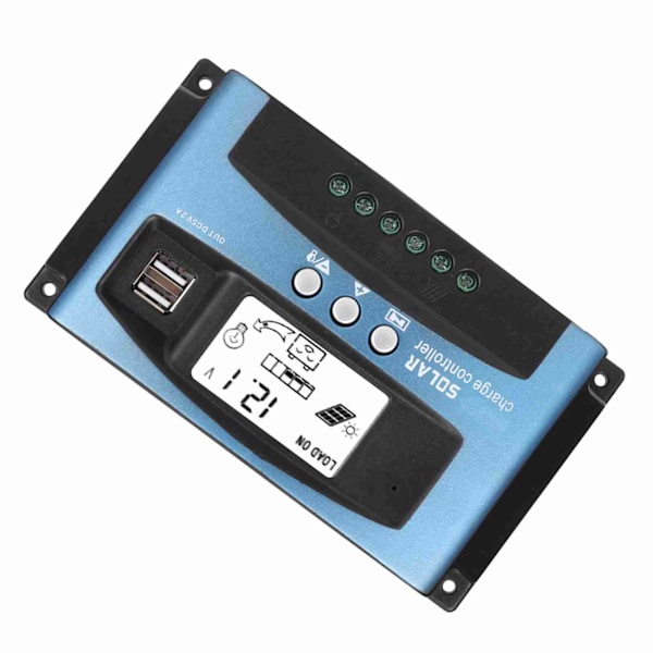 MPPT 100A Aurinkoenergian Lataussäädin Kaksois-USB LCD-näyttö 12V 24V