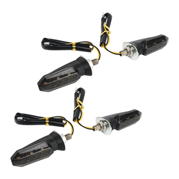 4st Motorcykel LED Blinkers Mini Fram Bak Indikator Vattentät Universal för Beach Scooter 12V