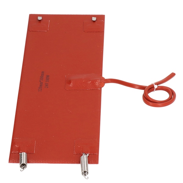 Silikon Varmepude Vandtæt Varmepudevarmer 300x120mm 100W til Køretøjer DC24V