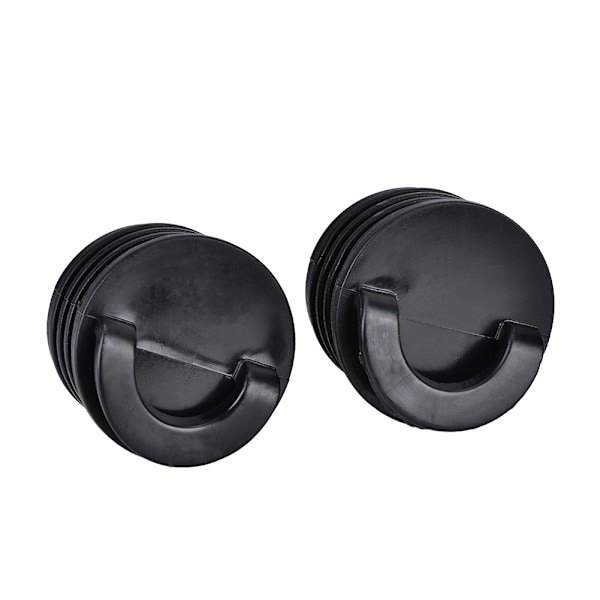 4 stk Båd Kajak Kano Båd Scrupper Stop Propper Drænhul Plugs Tilbehør Sort