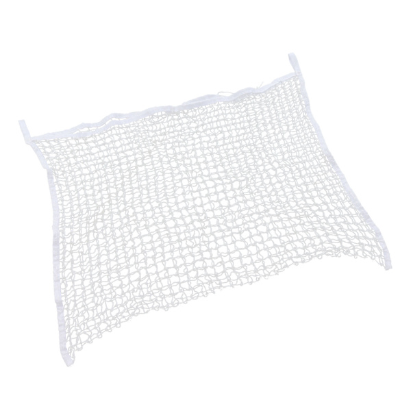 Hønetpose PE vævet reb Mesh Hølpåse Heste Slow Feeder Foderopbevaringspåse Hvid 120x90cm / 47,2x35,4in