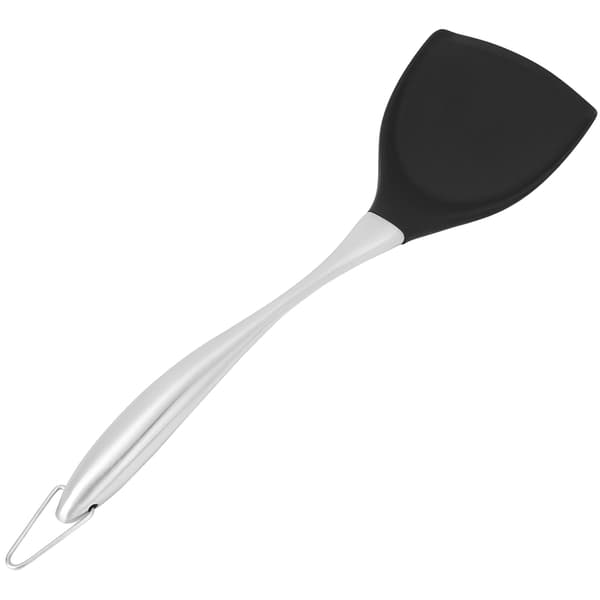 Kitchen Cooking Stainless Steel Handle Silicone Spatula Pan Fry Baking Gadget Tool