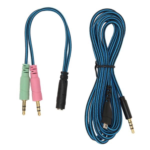 Headphone Cable Lossless OFC Core Replacement Headset Audio Cord with Y Adapter for Steelseries Arctis 3 5 7 Pro 6.5ft