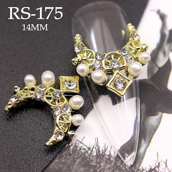 Manicure smykker Xingyue Zircon Style Pearl Luxury 10 STK TYPE 1