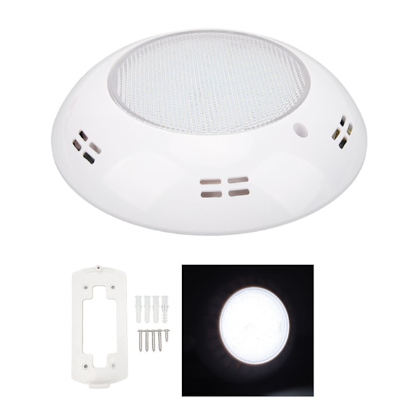 LED-poollys 18W AC12V Lysstærk LED IP68 Vandafvisende trykfast ABS PC Akvariumpoollys til pool hvidt lys