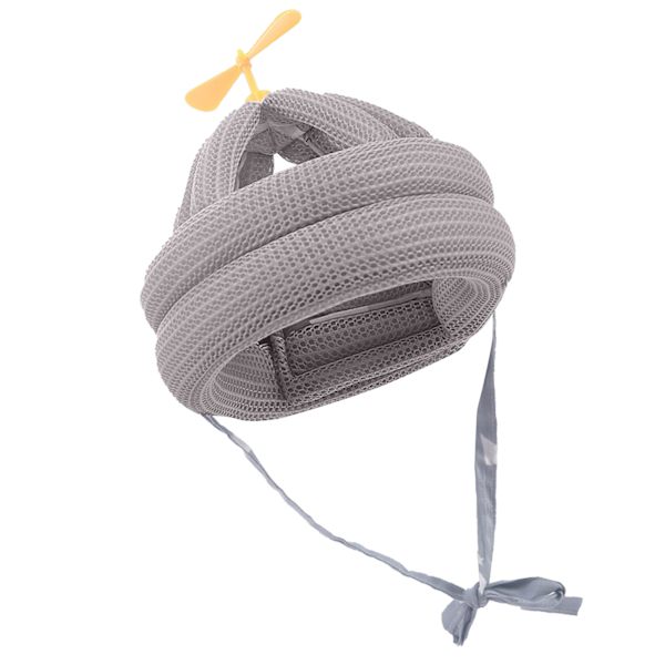 Babyskyddshjälm förhindrar fall Mjuk Justerbar huvudskyddsmössa för småbarn för krypande promenader Bambu Dragonfly Grå