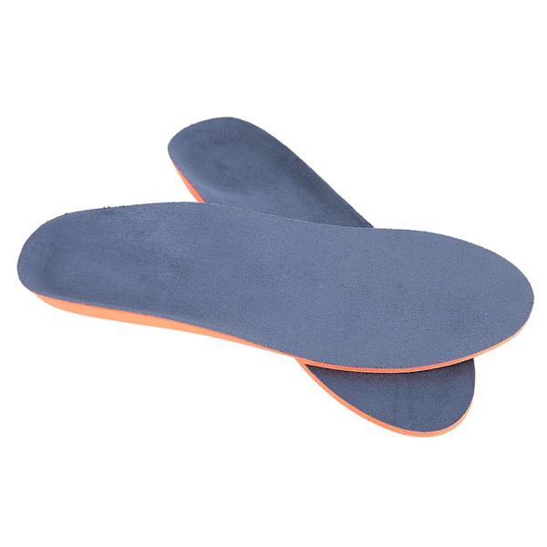 Unisex ortopediset sisäpohjat X/O-muotoinen jalkaterän korjaus Litteän jalan kaari tuki Ortoosi Ortopediset tyynyt Oranssit XL (45-46)