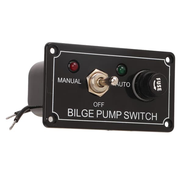 3-vejs lænspumpeomskifter Vippekontaktspanel Marine Manuel Off Auto Switch Panel
