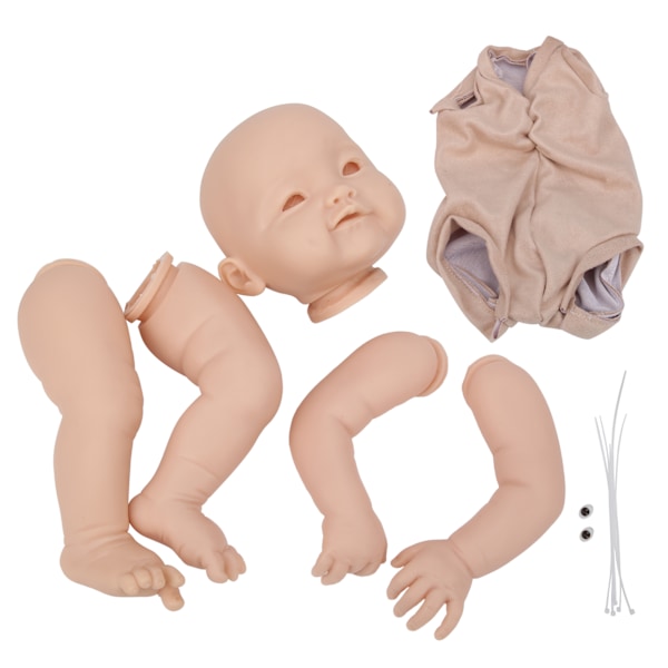 22-tums DIY Reborn Doll Set Omålad naturtrogen docka-tillbehör för Barn